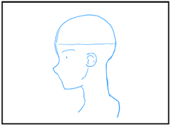 横顔の描き方 - デフォルメされた人物キャラクターの描画:画像79