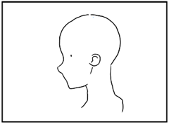 横顔の描き方 - デフォルメされた人物キャラクターの描画:画像80