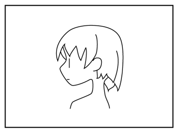 横顔の描き方 - デフォルメされた人物キャラクターの描画:画像24