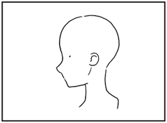 横顔の描き方 - デフォルメされた人物キャラクターの描画:画像82