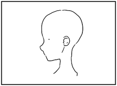 横顔の描き方 - デフォルメされた人物キャラクターの描画:画像84