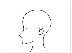 横顔の描き方 - デフォルメされた人物キャラクターの描画:画像88