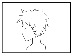 横顔の描き方 - デフォルメされた人物キャラクターの描画:画像71