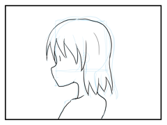 横顔の描き方 - デフォルメされた人物キャラクターの描画:画像77