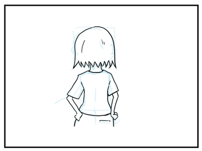 後ろ姿の描き方:画像11