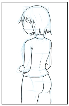 後ろ姿の描き方:画像31