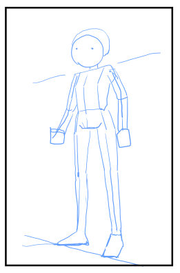 キャラクターの立ちポーズの書き方:画像3