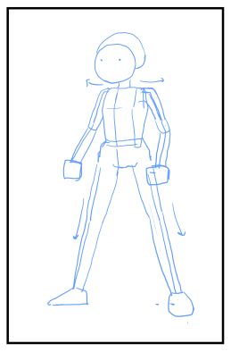 キャラクターの立ちポーズの書き方:画像5
