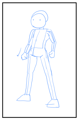 キャラクターの立ちポーズの書き方:画像7