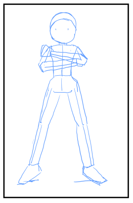 キャラクターの立ちポーズの書き方:画像11