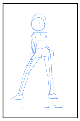 キャラクターの立ちポーズの書き方:画像1