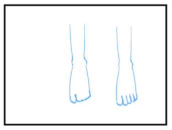 つま先の描き方・足先の描き方:画像2