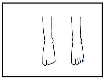 つま先の描き方・足先の描き方:画像3