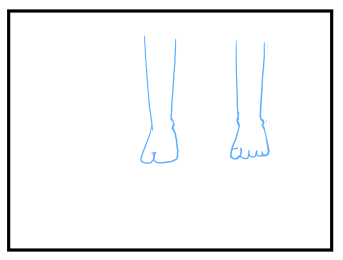 つま先の描き方・足先の描き方:画像7