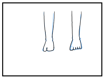 つま先の描き方・足先の描き方:画像8