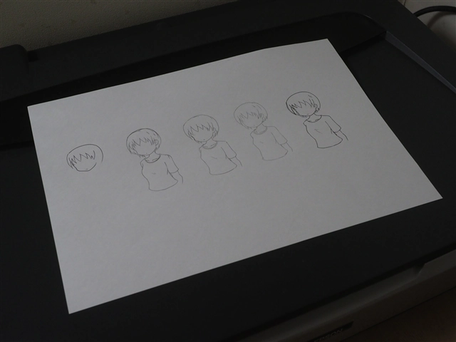 紙に描いた絵をPCに取り込む - 絵のスキャン:画像1