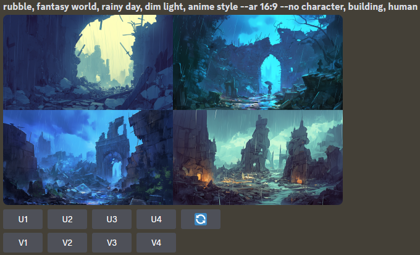 Midjourney / niji・journey でネガティブプロンプト (Negative Prompt) を指定する方法:画像5
