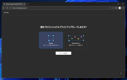 プロフェッショナル プランにアップグレードする:画像4