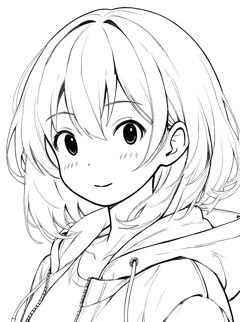 FLUX.1 Kontext で線画に着色してカラーイラストを作成をする:画像1