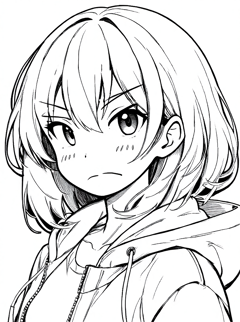 FLUX.1 Kontext で線画を修正する、ラフ画像をペン入れする:画像3