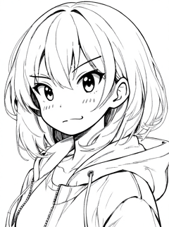 FLUX.1 Kontext で線画を修正する、ラフ画像をペン入れする:画像4