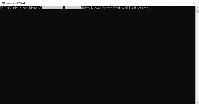 Git コマンドを利用してローカル リポジトリを複製する:画像1