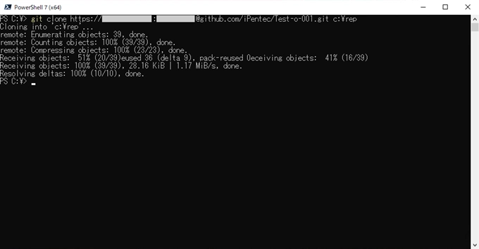 Git コマンドを利用してローカル リポジトリを複製する:画像2