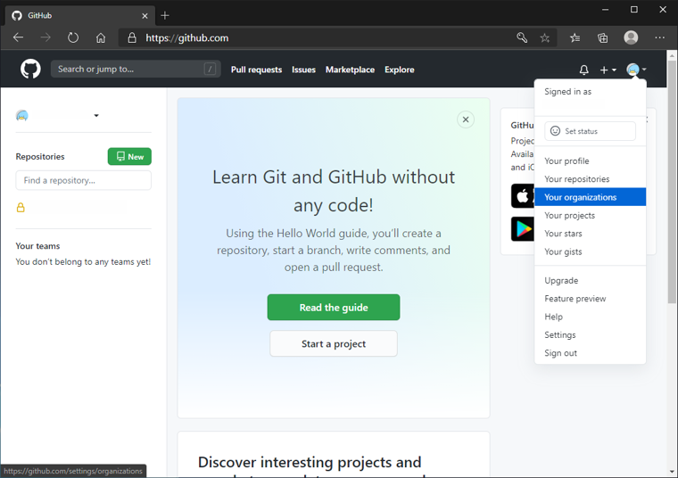 GitHubの組織アカウントにユーザーを追加する:画像1