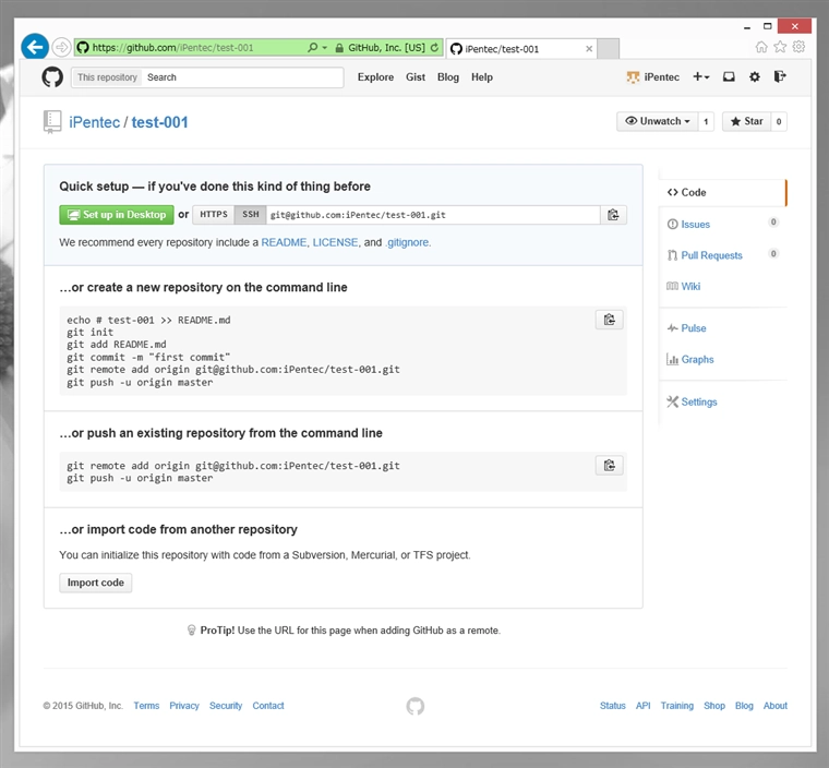 SSH接続を利用してGitHubからローカルにリポジトリのクローンを作成する - GitHubリポジトリからのソースコードの取得:画像1