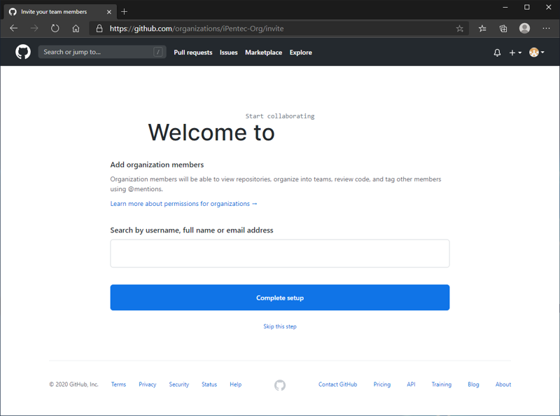 GitHubの組織アカウントを作成する:画像8