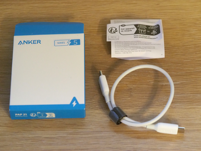 Anker PowerLine III USB-C & USB-C ケーブル (USB2.0対応) 0.3m のレビュー (個人レビュー):画像2