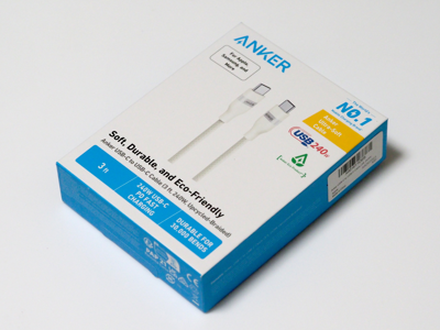 Anker USB-C & USB-C ケーブル (高耐久ナイロン) のレビュー:画像1