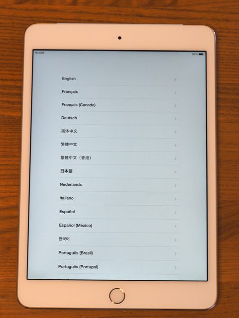 Apple iPad mini3 のレビュー (iPad mini3 の初期設定):画像22