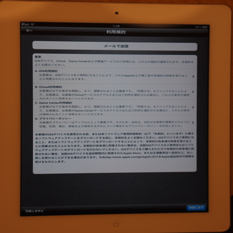 Apple iPad2 のレビュー (iPad2の初期設定):画像21