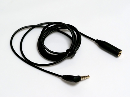 audio-technica スマートフォン用ヘッドホン延長コード AT345iS1.0 BK のレビュー:画像3