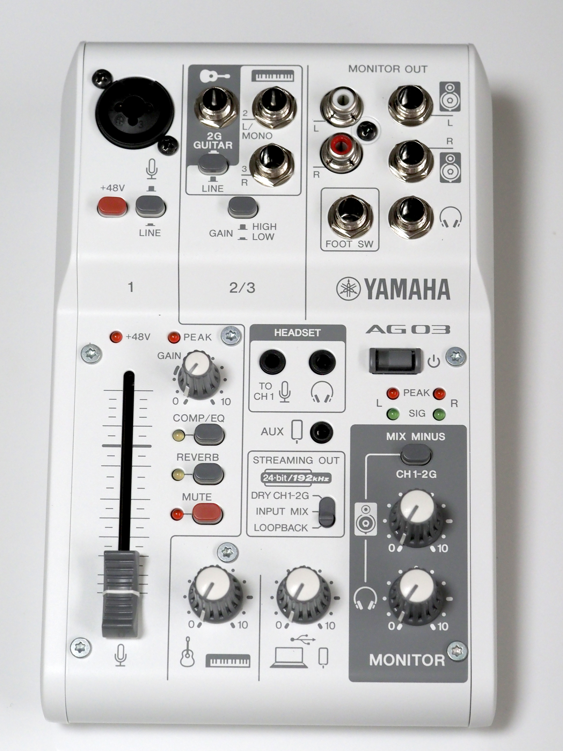 YAMAHA AG03MK2 ウェブキャスティングミキサー YAMAHA ウェブキャスティングミキサー AG03MK2 のレビュー | iPentec