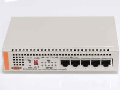 Corega 5ポート スイッチングハブ CO-BSW05GTX3 のレビュー:画像11
