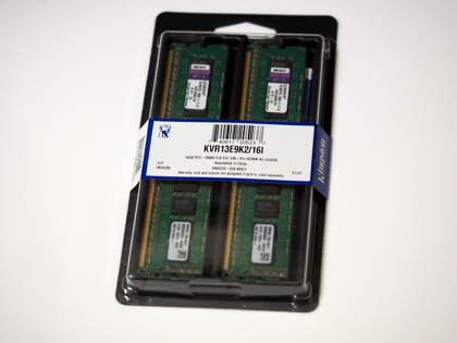 Kingston 16GB 1333MHz DDR3 ECC CL9 DIMM (Kit of 2) Intel Validated KVR13E9K2/16I のレビュー:画像1