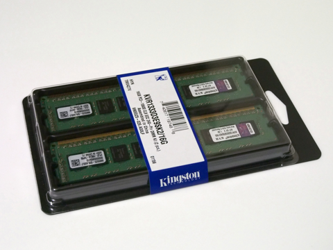 Kingston 16GB 1333MHz DDR3 ECC CL9 DIMM KVR1333D3E9SK2 - 16G のレビュー:画像1