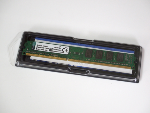 Kingston 4GB DDR3-1600 メモリ KVR16N11S8/4 のレビュー:画像1