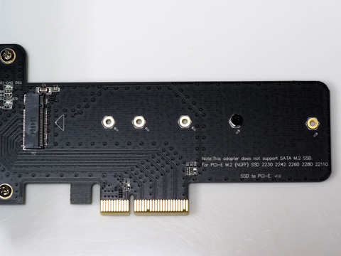 EasyDiy PCI-Express x4接続 M.2スロット増設インターフェースボード のレビュー:画像7