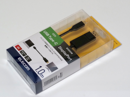 ELECOM USB Type-C用DisplayPort変換ケーブル CAC-CDP10BK のレビュー:画像1