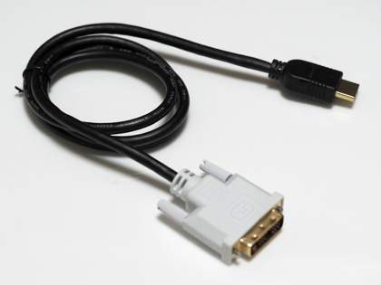 エレコム HDMI-DVI変換ケーブル シングルリンク 1.0m DH-HTD10BK / 2.0m DH-HTD20BK のレビュー:画像3