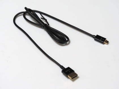 エレコム micro HDMI ケーブル  DH-HD14SSU10BK のレビュー:画像3