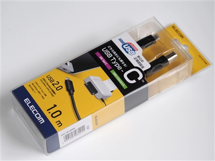 ELECOM USB Type-C Type-B ケーブル U2C-CB10NBK USB2.0 ケーブル のレビュー:画像1