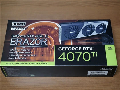 ELSA GeForce RTX 4070 Ti ERAZOR のレビュー:画像1