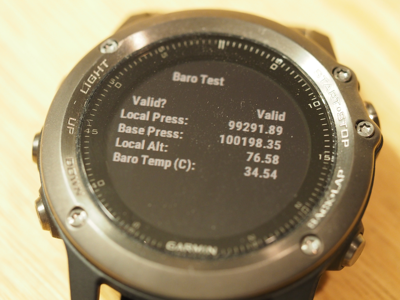 GARMIN fenix 3J で見たことのないメニュー画面が表示され、通常画面に戻れない:画像1