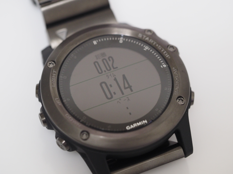 Garmin fenix 3J でアクティビティのスタート後にウォッチフェイスを表示したい:画像1
