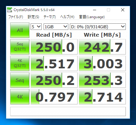 HGST Deskstar NAS HDS721010ALE604 0F27620 (10TB)のパフォーマンス - 読み書きの速度と性能:画像7