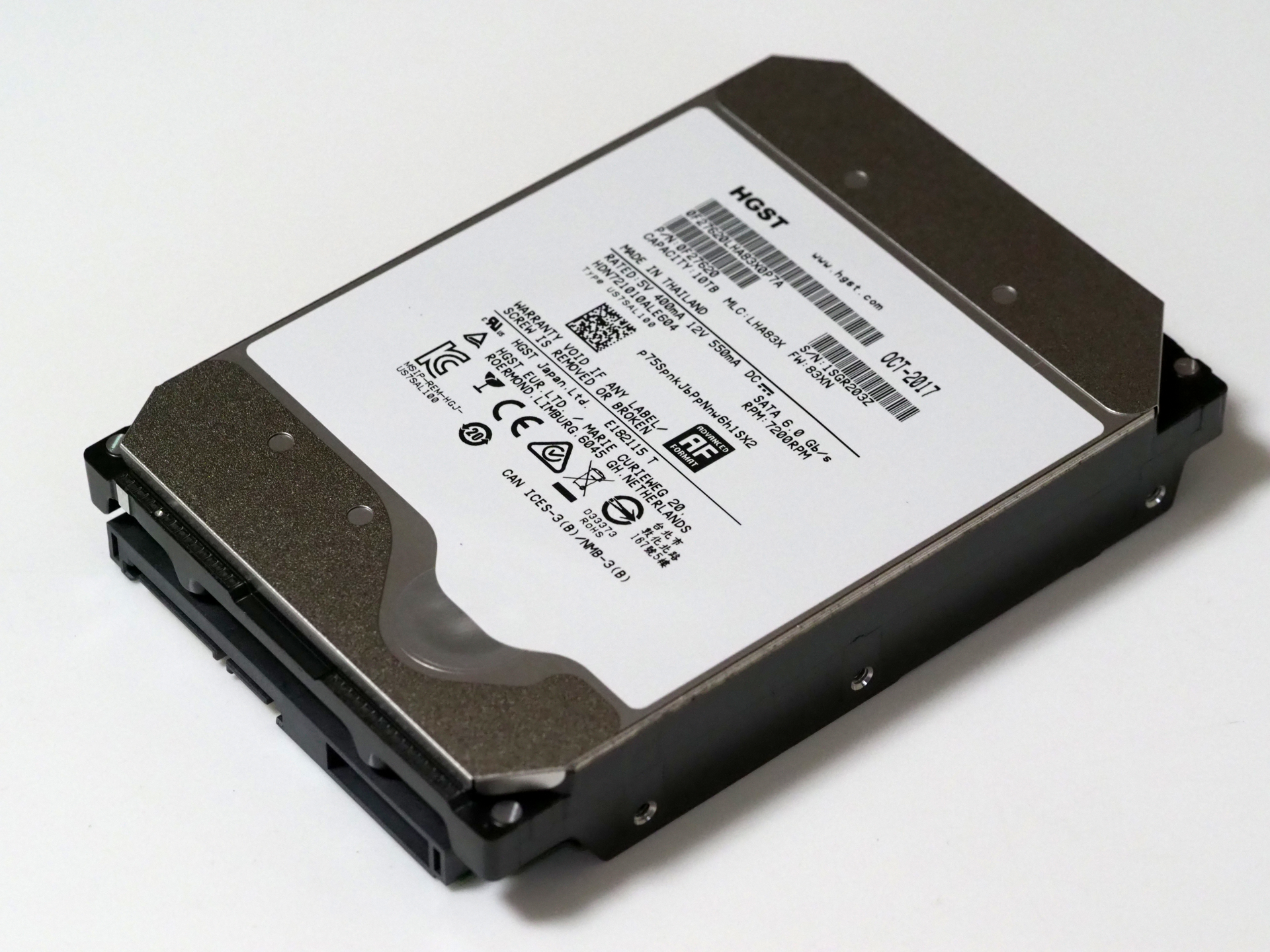 HGST Deskstar NAS HDS721010ALE604 0F27620 (10TB)のパフォーマンス